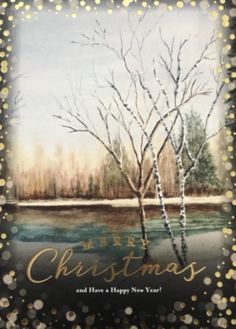 Watercolor Christmas Card